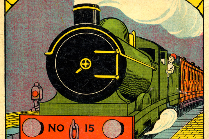 Detail from 'Tales of the Train' book cover