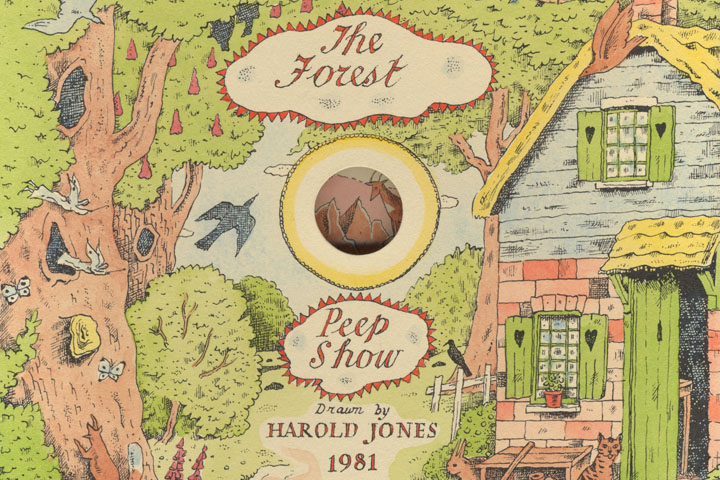 Detail from the cover of 'The Forest Peep Show' by Harold Jones
