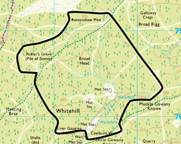 OS map of coalburn catchment