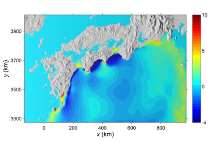 Tsunami Model graphical output