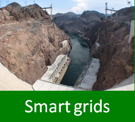 Graphic with text: smart grids