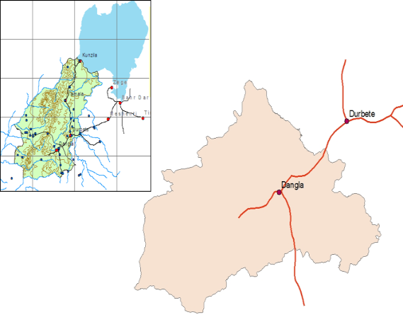 Location of Dangila