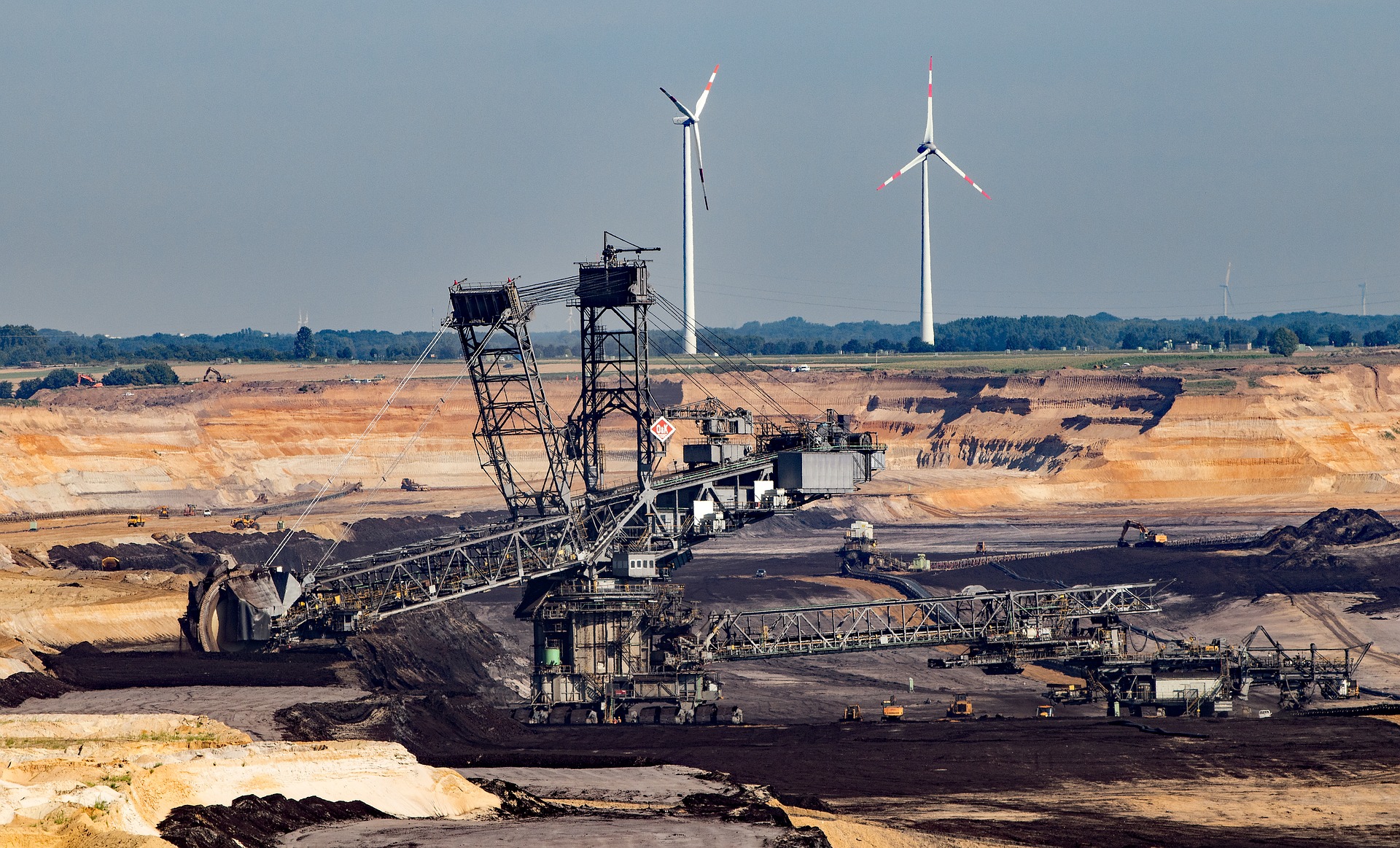 Open pit mine representing the Anthropocene