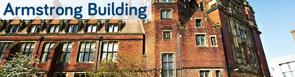 Armstrong Building from quadrangle at Newcastle University