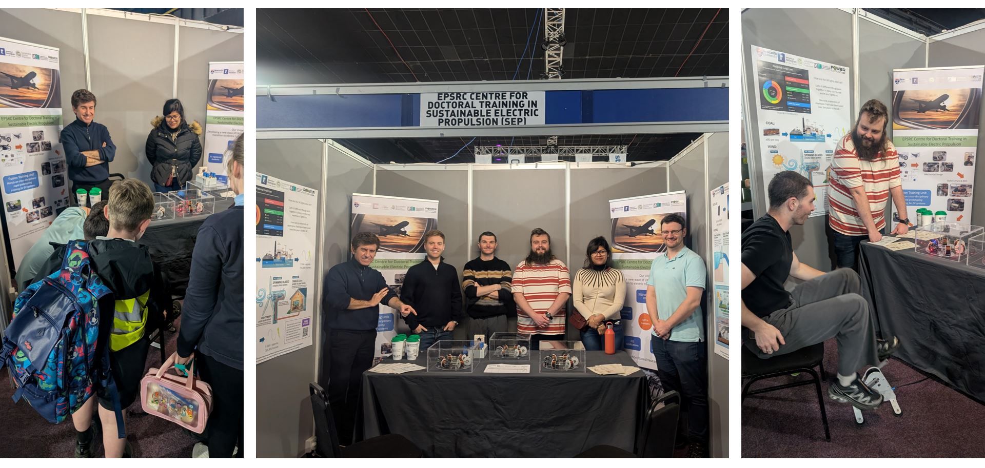 students at exhibition