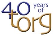 TORG 40th Logo