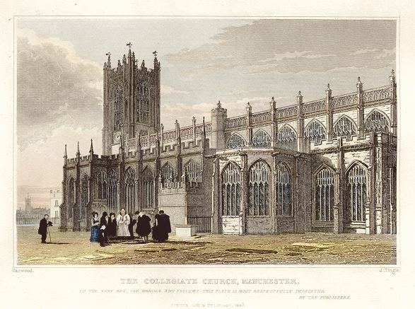 Manchester Cathedral in 1831